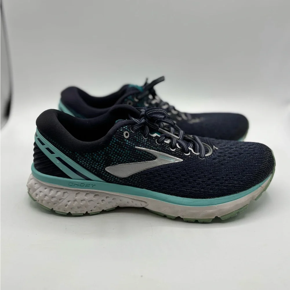 Brooks Ghost 11 Navy Teal Running Shoes Women’s 8.5